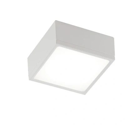 Image of Klio Integrated LED Square Surface Mounted Ceiling Light, White, 4000K