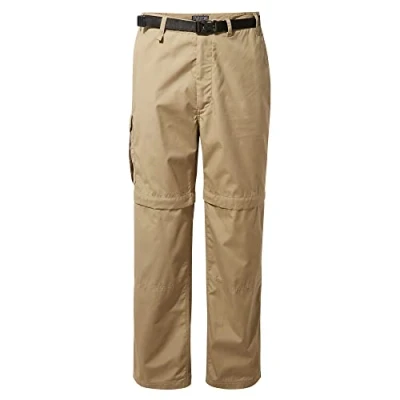 Image of Craghoppers Mens Kiwi Conv Trousers Slacks, Black, 32W EU