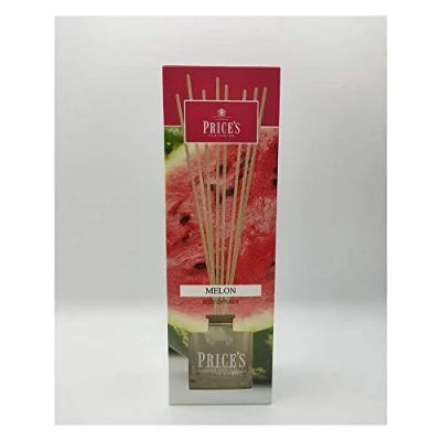 Image of Price&#039;s Melon Reed Diffuser 100ml Sweet, Delicious, Quality Fragrance Long Lasting Scent