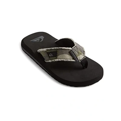 Image of Quiksilver Boys Monkey Abyss Youth Beach &amp; Pool Shoes, Brown (Green/Green/Black Xggk), 11.5 UK