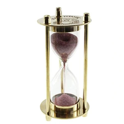 Image of Sg Titanic Brass Hour Glass, Decorative Timer