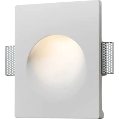 Image of KnightsBridge 230V GU10 35W Recessed Round Plaster Wall Light