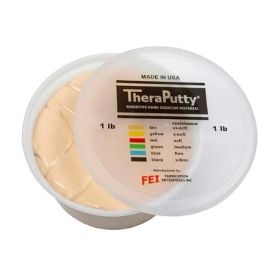 Image of CanDo TheraPutty Antimicrobial Therapeutic modelling clay 1 lb beige (very very light)