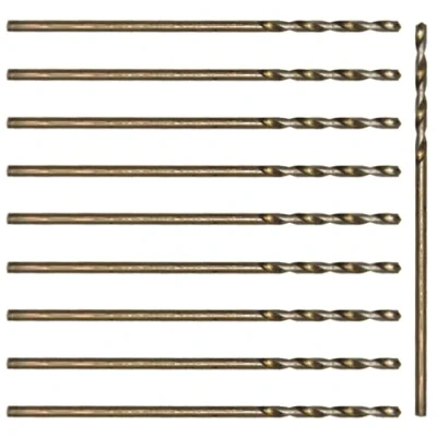 Image of Ruidee 10Pcs Cobalt Drill Bits 1mm Twist M35 HSS Metric Straight Shank Bit Set for Stainless Steel, Wood, Plastic (LSZ/1mm)