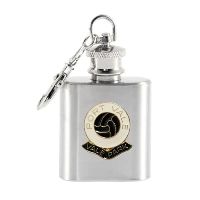 Image of Football Single Shot Hip Flask Keyring Port Vale