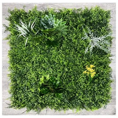 Image of Best Artificial 1m x Living Green Wall Hedging Garden Outdoor Indoor Panel Mat UV Stable