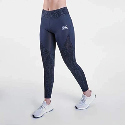 Image of Canterbury of New Zealand Women Vapodri Printed Tights Ombre Blue, Size 8