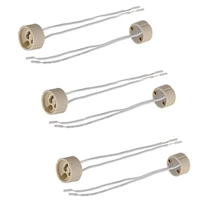 Image of FINELED GU10 Ceramic Lamp Holder,Base Bulb Connector Adapter for 240V LED/CFL/Halogen