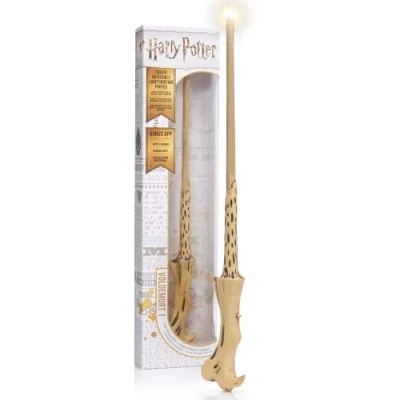 Image of WOW! STUFF Voldermort Lumos Wand Light up 14&quot;, Harry Potter Official Wands and Wizarding World, Toys Collectables, Role Play or Dress Costume Accessory for Girls Boys, Ages 8+, Beige