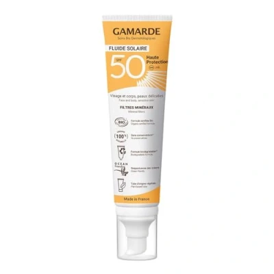 Image of Gamarde Sun Care Fluid High Protection SPF50 Organic 100ml