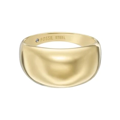 Image of Fossil Jewelry Ring goldcoloured, Women&#039;s, Size: L M, Gold coloured