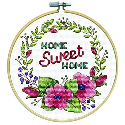 Image of Design Works Crafts Janlynn Counted Cross Stitch Kit, Home Sweet