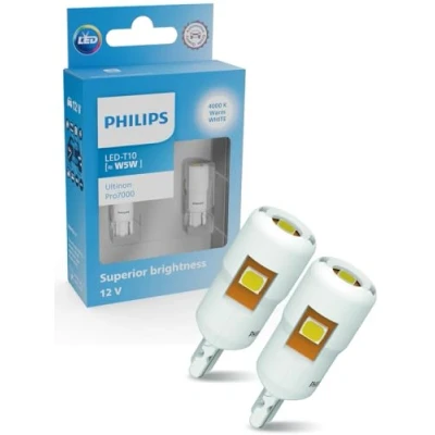 Image of Philips Ultinon Pro7000 LED T10 car signaling bulb (W5W), 8.000K cool blue, 12V