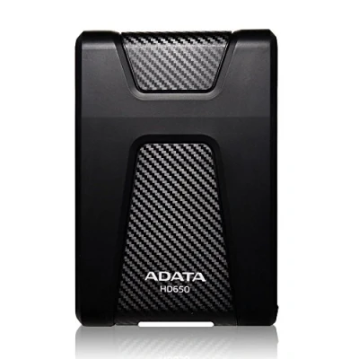 Image of ADATA HD650 1TB USB3.0 High Speed Triple Layer Anti Shock Outdoor Style Ruggedize External Hard Drive, Black (AHD650 1TU3 CBK)