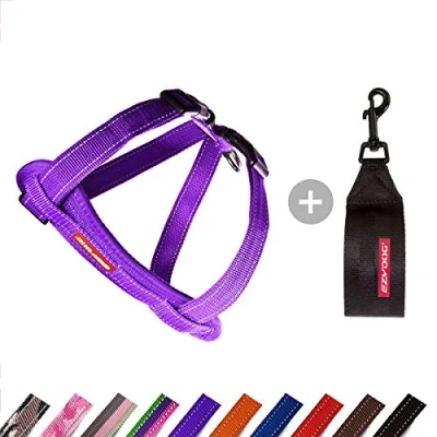 Image of EZYDOG Classic Chest Plate Harness Dog Small, Medium, Large, K9 Harness, Reflective Stitching, No Pull, Breathable (Purple)