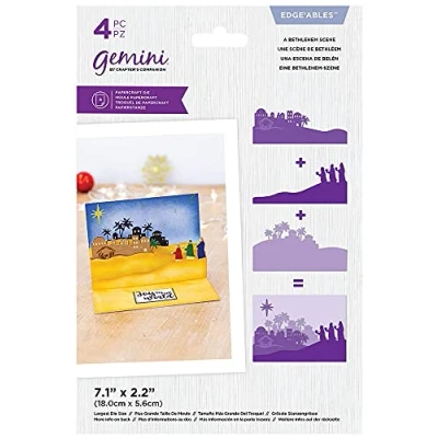 Image of Gemini Metal Die Set Christmas Scene Edge&#039;ables A Bethlehem