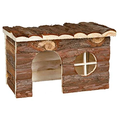 Image of Trixie 62182 Natural Living Jerrik Log House 28 x 16 18 cm, Brown