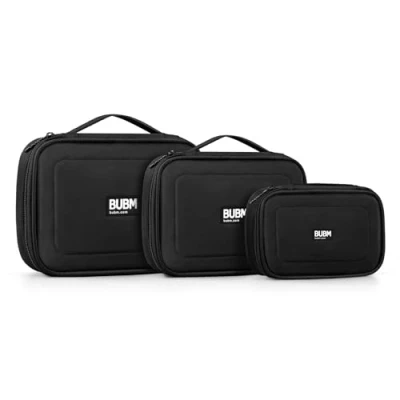 Image of BUBM 3 x Multiple Function Accessories Storage Carry Bag case USB Cable Memory Card Power Cord Battery Mobile Disk