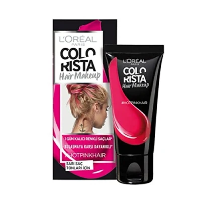 Image of Colorista Hair Makeup Temporary Blonde Colour, Hot Pink