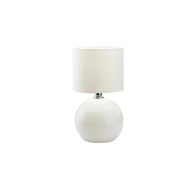 Image of Palla Table Lamp With Round Shade White 1xE27