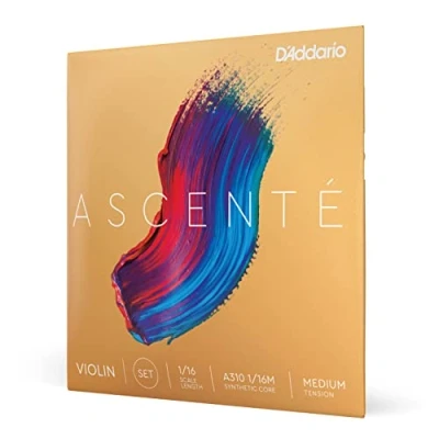 Image of D&#039;Addario Ascenté Violin String Set, 1/16 Scale, Medium Tension