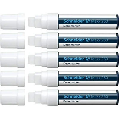 Image of Schneider Maxx 260 Chalk Marker White (Pack of 5)