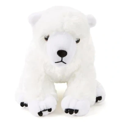 Image of Zappi Co 100% Recycled Plush Polar Bear Toy (24cm High) Stuffed Soft Cuddly Eco Friendly for First Kid