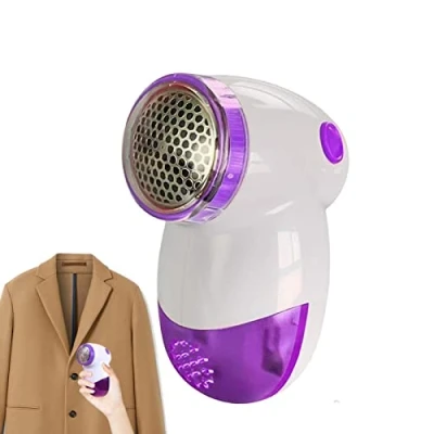 Image of Portable Fabric Shaver, Sweater Battery Operated Shaver Fuzz, Pill, Lint Remover For Clothes, Legging, Sofa, Curtain, Socks, Efficiently Clean And Hair.