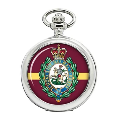 Image of Giftshop UK Royal Regiment of Fusiliers Crest, British Army Full Hunter Pocket Watch