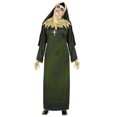 Image of W WIDMANN MILANO Party Fashion Demonic Nun Costume, Zombie, Horror, Gothic, Halloween, Carnival, Theme Parties