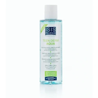 Image of Isis Pharma Teen Derm Aqua 200ml Oily Skin with Imperfections Micelle Solution Good for You by