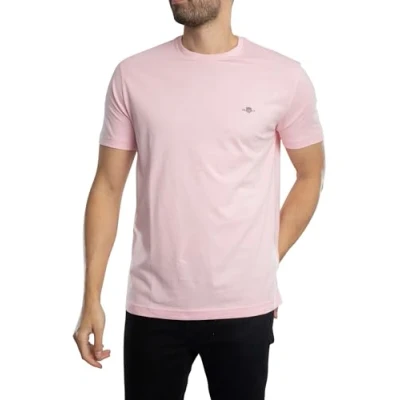 Image of GANT Men&#039;s Reg Shield Ss T Shirt, California Pink, XL