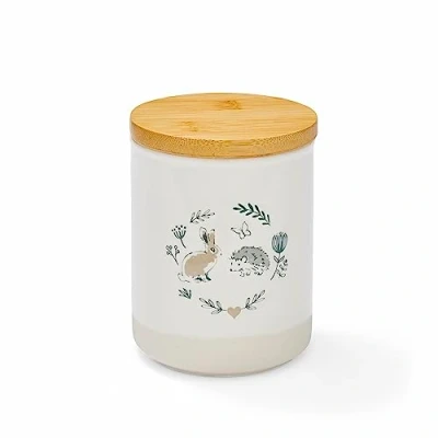 Image of Cooksmart Ceramic Tea Canister Coffee Sugar Canisters For All Type Of Kitchens And Storage Jars With Modern Designs Country Animals