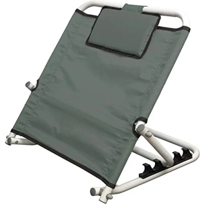 Image of Motionperformance Essentials Heavy Duty Deluxe Disability Healthcare Adjustable Fabric Bed Back Rest Support in Grey