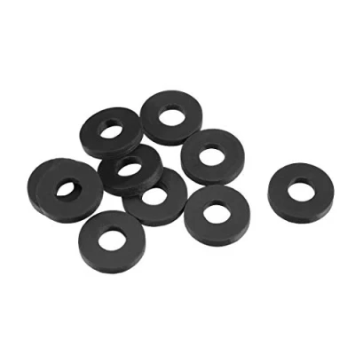Image of Sourcingmap Rubber Flat Washers 12mm OD 5mm ID 2mm Thickness for Faucet Pipe Water Hose, Pack of 10