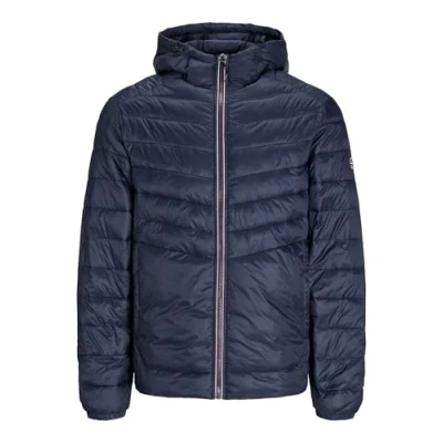 Image of JACK &amp; JONES Men&#039;s Jjesprint Puffer Hood Noos Jacket, Navy Blazer 1, M