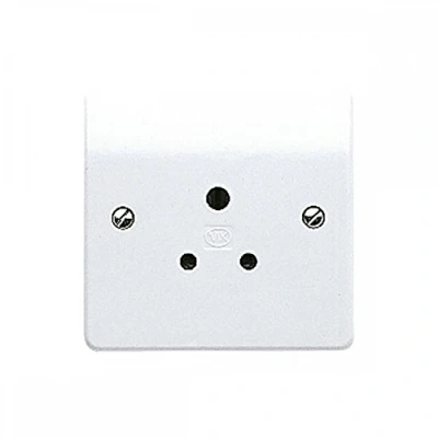 Image of MK K771WHI 5 amp 1 Gang Round Pin Socket, K771 WHI