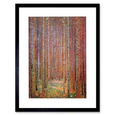 Image of Wee Blue Coo Klimt Tannenwald I Old Master Painting Picture Framed Wall Art Print