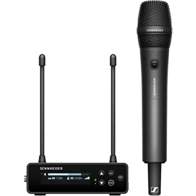 Image of Sennheiser EW DP 835 SET (U1/5) Portable Digital UHF Wireless Microphone System with SKM S Handheld Transmitter and MMD Cardioid Dynamic Module Black (700036)