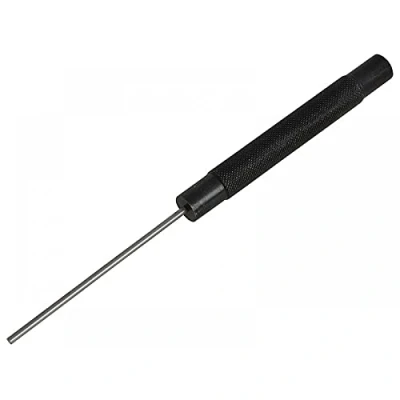 Image of Faithfull Long Series Pin Punch 1/8In Round Head, Black