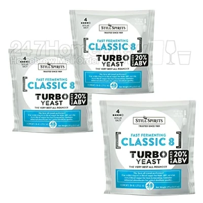 Image of 3X Still Spirits Classic 8 Urea Turbo Yeast (US/UK/CAN Only) 20% ABV