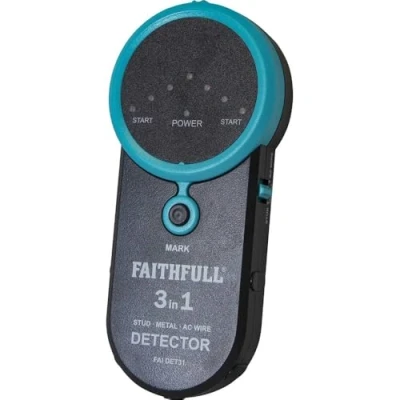 Image of Faithfull FAIDET31 3 in 1 Detector Stud, Metal and Live Wire