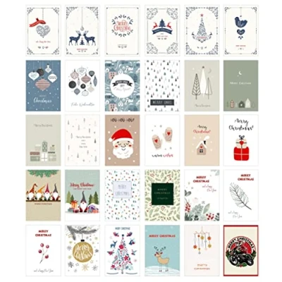 Image of Edition Seidel Set of 30 Christmas postcards, cards, cards