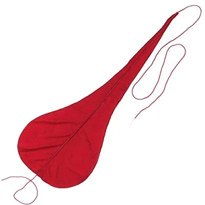 Image of Jiayouy Silk Oboe Swab Instrument Cleaner Cloth for Flute Clarinet Saxophone Wine Red