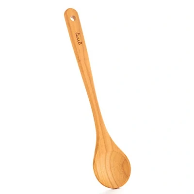 Image of Tuuli Kitchen Cherry Wood Cooking Spoon with Individual Laser Engraving Personalised
