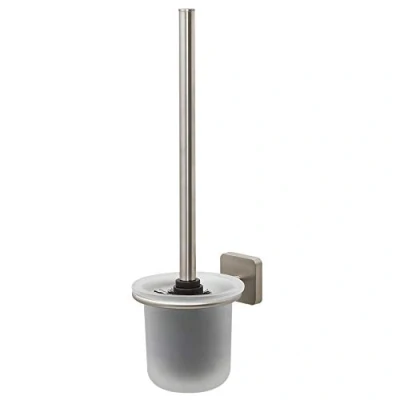 Image of Tiger Onu Toilet Brush and Holder, Stainless Steel Brushed, 11 x 37.7 14.1 cm