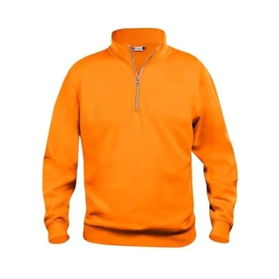 Image of Clique Unisex Adult Basic Half Zip Sweatshirt (3XL) (Visibility Orange)