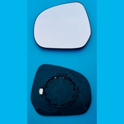 Image of Door Wing Mirror Glass Fits to VAUXHALL AGILA(2008), SUZUKI SPLASH(2008) With Base Left Hand Passenger Side