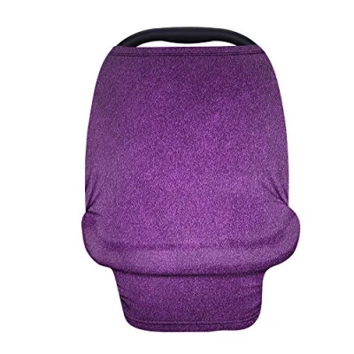 Image of Wanyint Luxury Purple Baby Car Seat Covers Carseat Canopy for Babies Boys Girls,Multi use Nursing Breastfeeding Covers,Nursing Scarf,Car