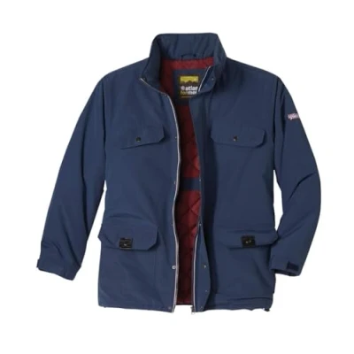 Image of ATLAS for Men Warm Multipocket Parka Winter Jacket Microtech Canvas Multi Pocket Hooded Coats Jackets Mens with Hood UK Sizes S 4XL